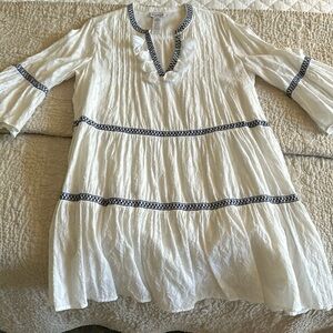 Tommy Bahama Cotton Clip Embroidery Cover Up Dress